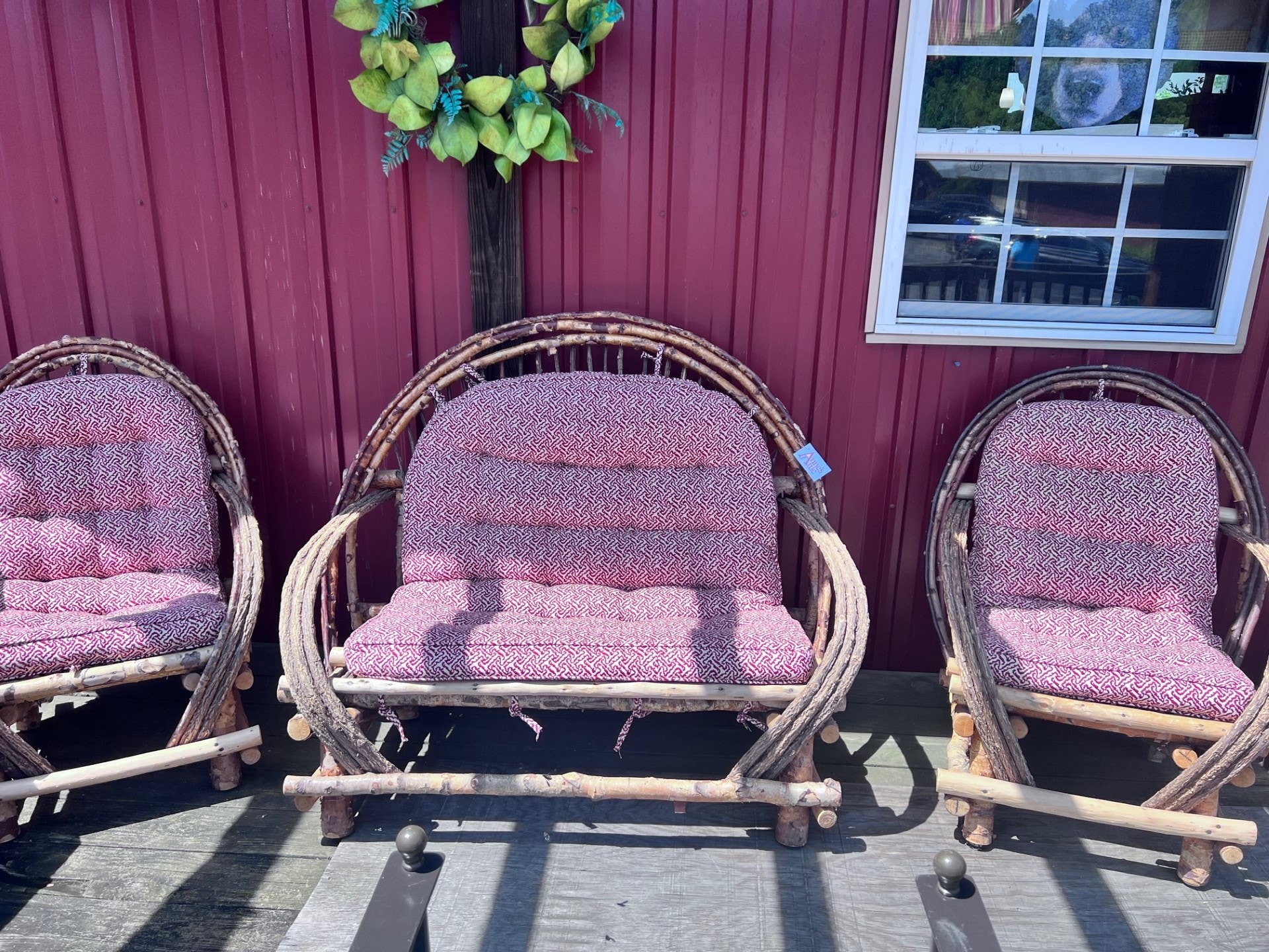 Purple discount patio set